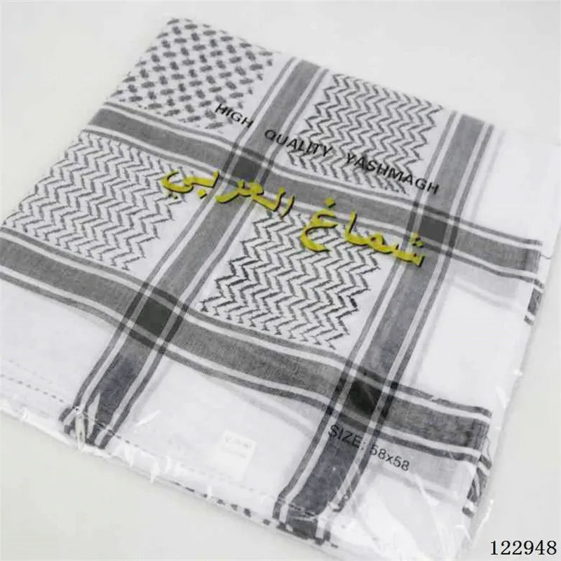 Fashion Muslim Men Head Scarf Hijab Islam Prayer Hat Saudi Arabia Men's Scarf Jewish Musulman Hijabs Clothing Headdress Shawl
