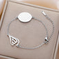 Islamic Ayatul Kursi Allah Bracelet Arabic Muslim Quran Calligraphy Women Bracelet Stainless Steel Jewelry Ramadan Gift