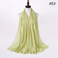 Muslim Chiffon Hijab Women Bubble Chiffon Scarf For Women Ladies Veil Muslim Islam Solid Color Malaysia Musulman Wrap Scarves