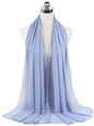 New Fashion Women Solid Chiffon Headscarf Ready To Wear Instant Hijab Scarf Muslim Shawl Islamic Hijabs Arab Wrap Head Scarves