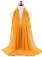 New Fashion Women Solid Chiffon Headscarf Ready To Wear Instant Hijab Scarf Muslim Shawl Islamic Hijabs Arab Wrap Head Scarves