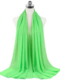 New Fashion Women Solid Chiffon Headscarf Ready To Wear Instant Hijab Scarf Muslim Shawl Islamic Hijabs Arab Wrap Head Scarves