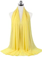 New Fashion Women Solid Chiffon Headscarf Ready To Wear Instant Hijab Scarf Muslim Shawl Islamic Hijabs Arab Wrap Head Scarves