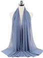 New Fashion Women Solid Chiffon Headscarf Ready To Wear Instant Hijab Scarf Muslim Shawl Islamic Hijabs Arab Wrap Head Scarves
