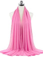 New Fashion Women Solid Chiffon Headscarf Ready To Wear Instant Hijab Scarf Muslim Shawl Islamic Hijabs Arab Wrap Head Scarves