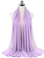 New Fashion Women Solid Chiffon Headscarf Ready To Wear Instant Hijab Scarf Muslim Shawl Islamic Hijabs Arab Wrap Head Scarves