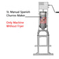 ITOP Heavy Duty 5L Manual Spanish Churros Maker With 6L Electric Deep Fryer Device For Fritters Stainless Steel