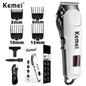 Kemei 809A Professional Hair Trimmer Adjustable Electric Cord/Cordless Hair Clipper For Men Haircut Machine Led Display