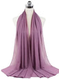 New Fashion Women Solid Chiffon Headscarf Ready To Wear Instant Hijab Scarf Muslim Shawl Islamic Hijabs Arab Wrap Head Scarves